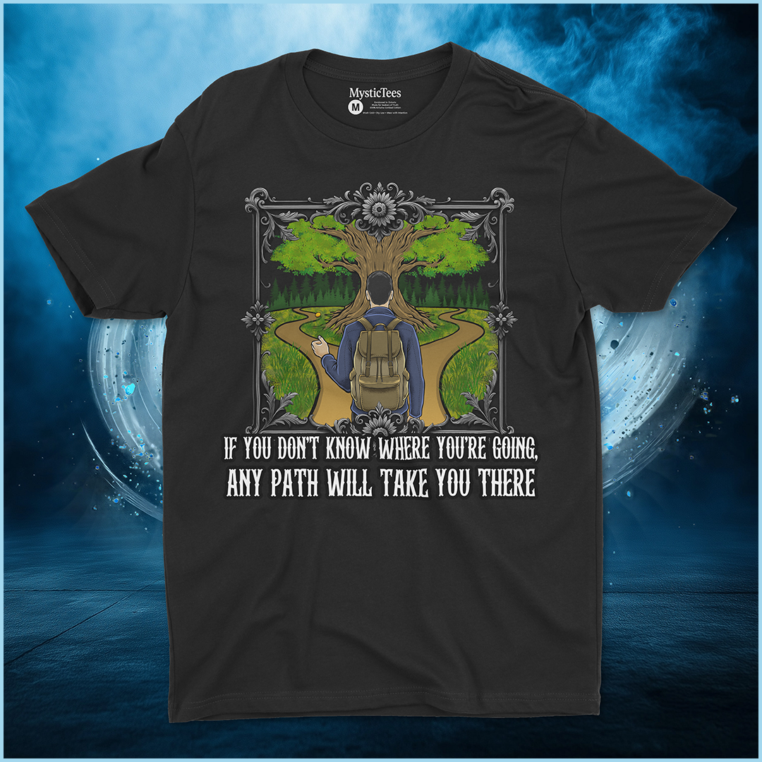 If you don’t know where you’re going, any path will take you there. | Deluxe Tee