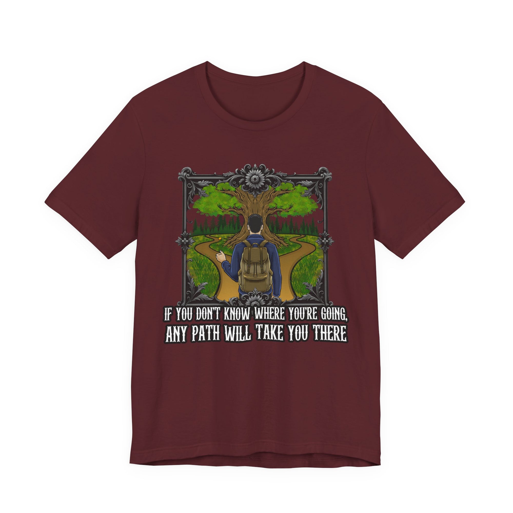 If you don’t know where you’re going, any path will take you there. | Deluxe Tee
